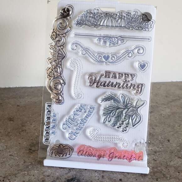 Stampin' Up! 'CELEBRATION TIDINGS' Photopolymer Stamp Set (Used) - Picture 4 of 7